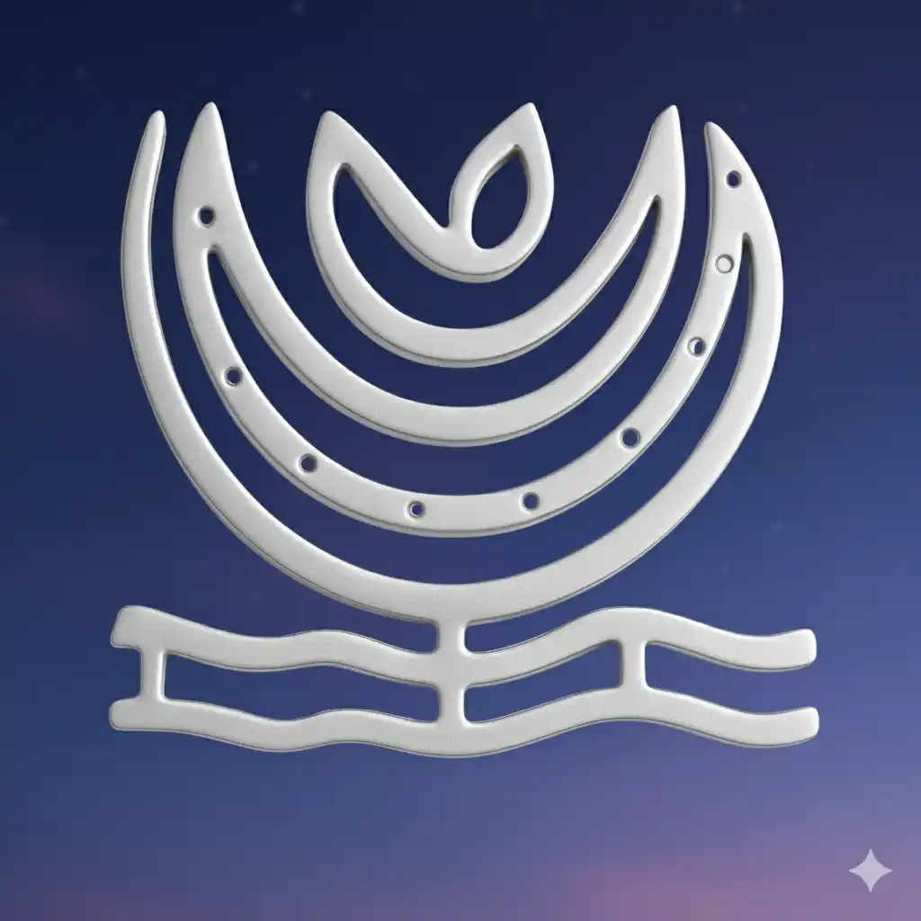 Zinc Moon Helix 6inch